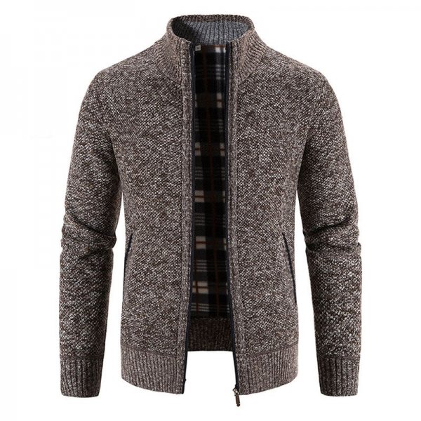 Warm knitted jacket